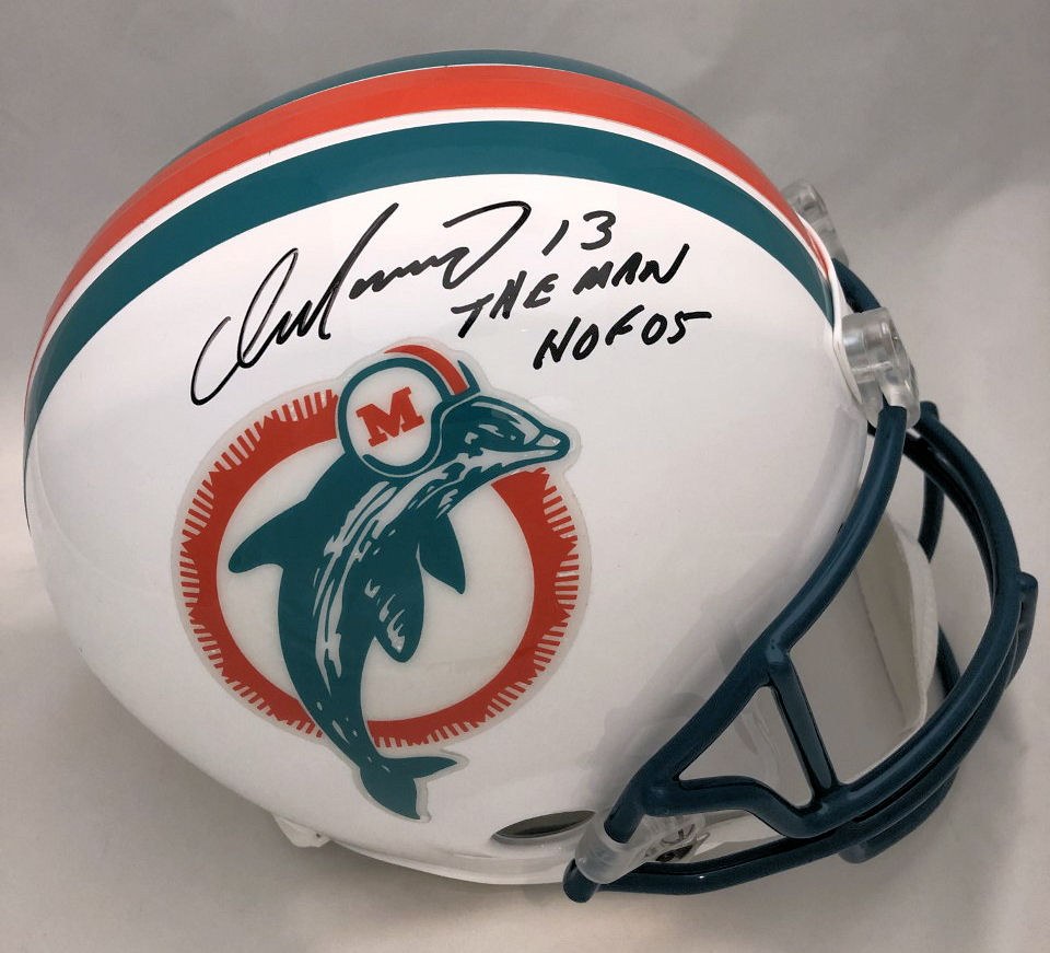 Dan marino autographed store helmet